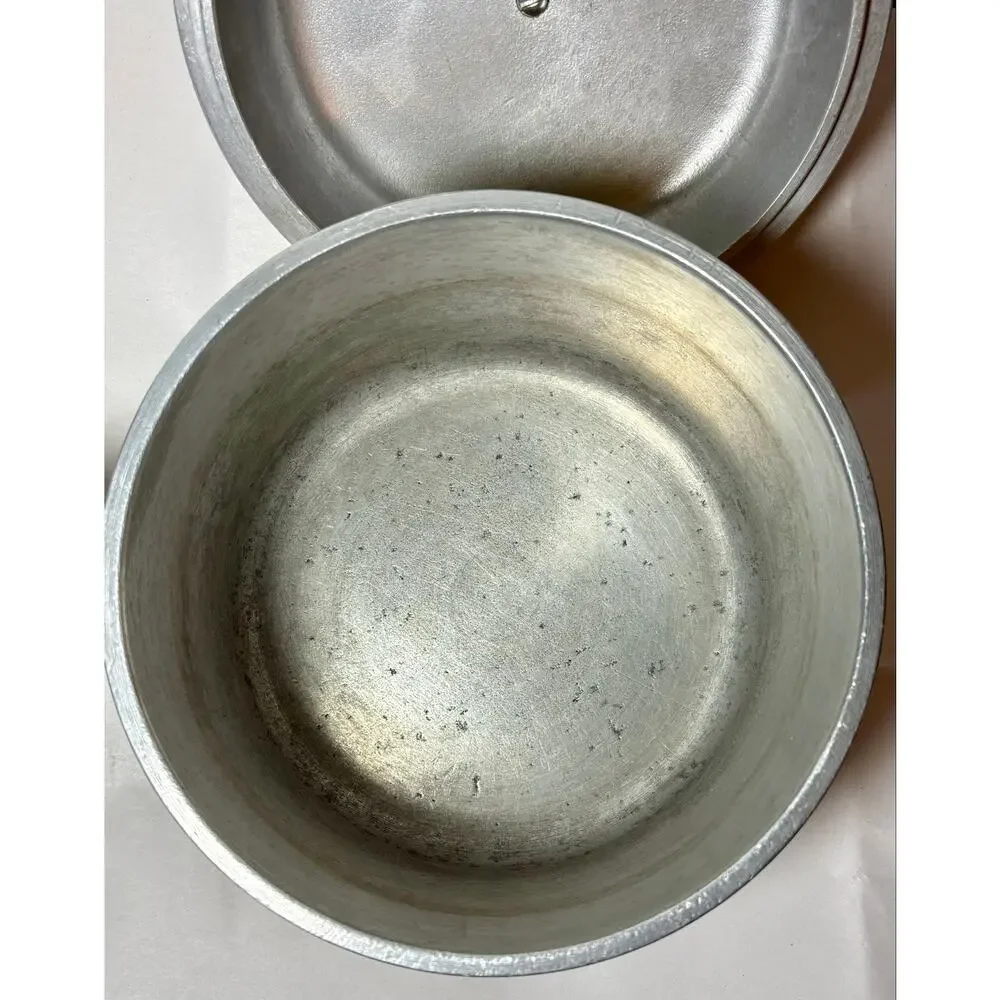 Vintage Aluminum Sears “Club” Harvest Gold 1.5 QT Sauce Pot w/ Lid USA